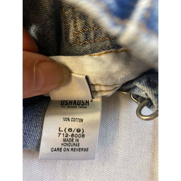 Oshkosh baby 6/9 shorts overalls - Picture 2 of 5